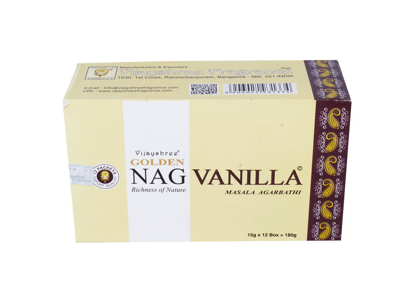 Vijayshree Golden Nag Vanilla Füstölő