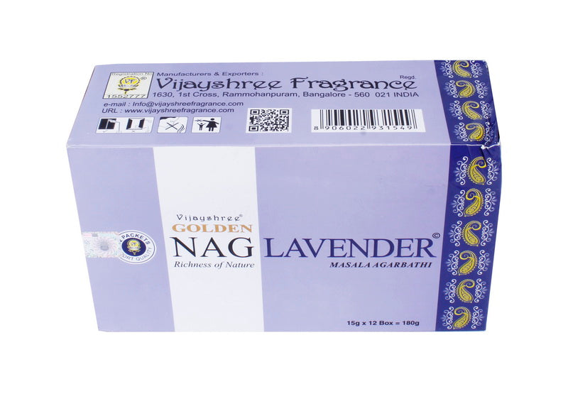 Vijayshree Golden Nag Lavender Füstölő