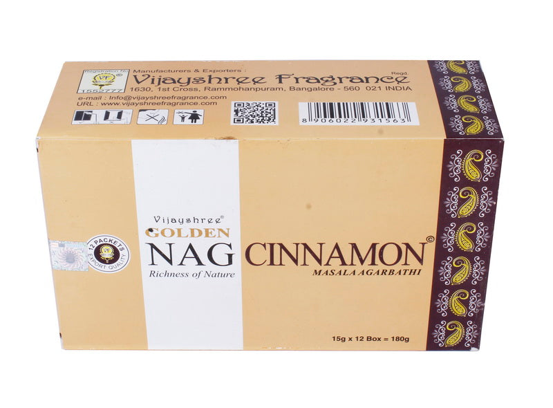 Vijayshree Golden Nag Cinnamon Füstölő